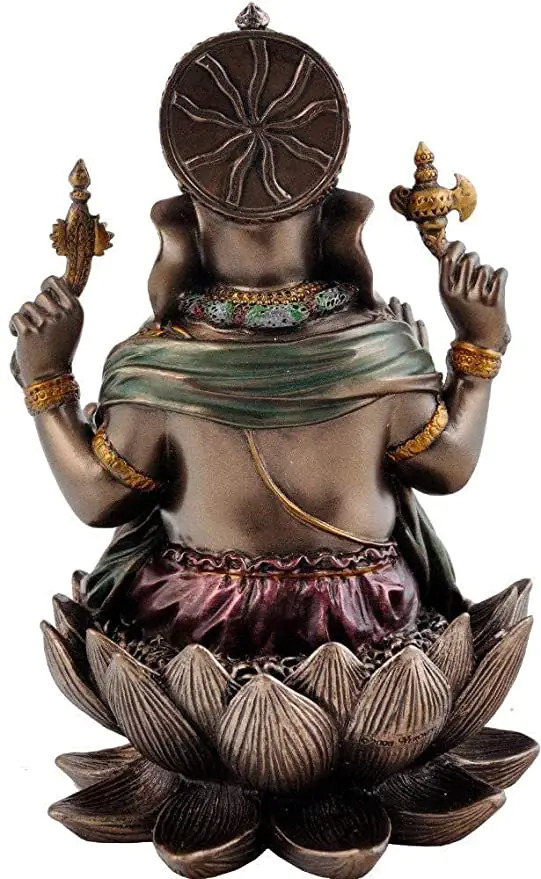 Ganesh Showpiece - Resin Metallic Brown | Handcrafted Elegance For Diwali Weddings Anniversaries And Festivals