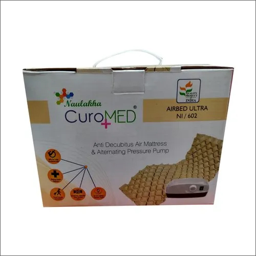 Rubber Anti Decubitus Air Mattress - 6x3 Feet, Yellow, 5 kg Weight, Portable for Home and Hospital Use