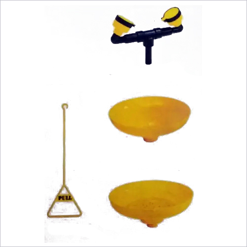Yellow Emergency Shower And Eye Face Wash Unit Spares