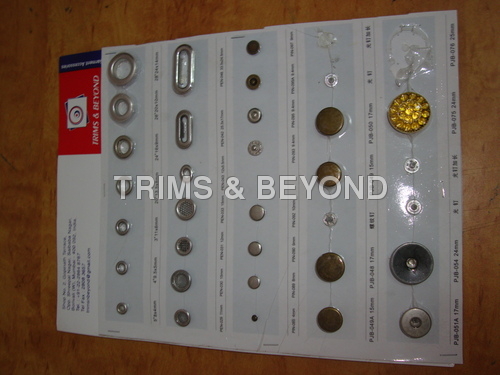 स्नैप बटन धातु