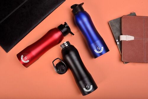 Black Stainless Steel Bistro Water Bottle