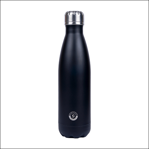Cola Bottle - Metallic, Round Shape | Black & White Design For Industrial, Domestic, And Personal Use