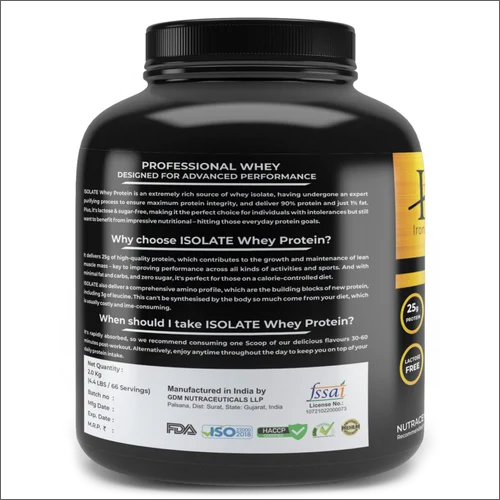 Whey Protein Isolate Powder - Storage Instructions: Room Temperature