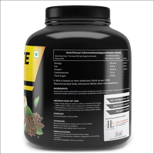 Whey Protein Isolate Powder - Storage Instructions: Room Temperature