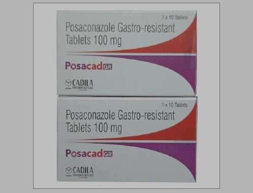 100mg Posaconazole Gastro-Resistant Tablets - Composition Posaconazole, Dosage 100 mg | Features Gastro-Resistant, Adult Use, Easy to Swallow, Effective Treatment, Blister Packaging