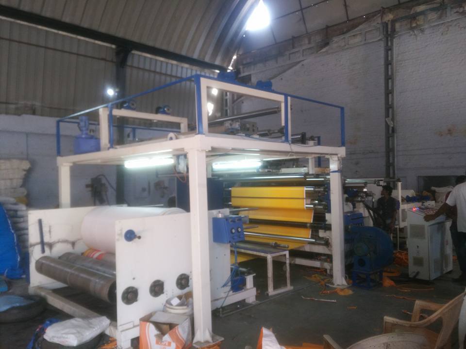 Extrusion Coating Lamination Plant - Mild Steel, 40 X 30 X 15 Inches, Blue | 440v Semi-automatic, Electric Drive, Frequency Speed Control, 1 Year Warranty