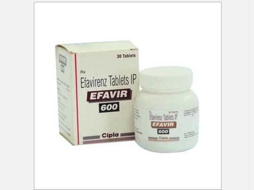 Efavir 600 Mg Tablets - 600 Mg Dosage, 30 Tablets | Effective HIV Treatment, Adult Use, Convenient Form, Prescription Drug, Cold & Dry Storage