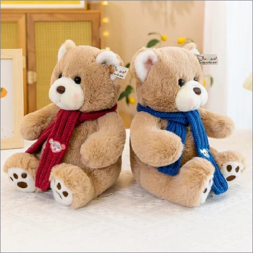 Scarf Cute Teddy Bear Toys - Color: Brown
