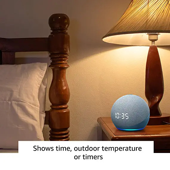 Smart Speaker With Powerful Bass Led Display And Alexa