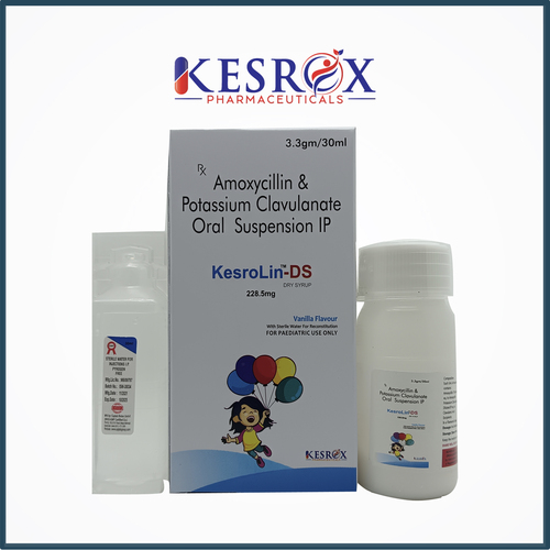 AMOXYCILLIN TRIHYDRATE  POTASSIUM CLAVLANATE ACID DRY SYRUP  WITH WATER