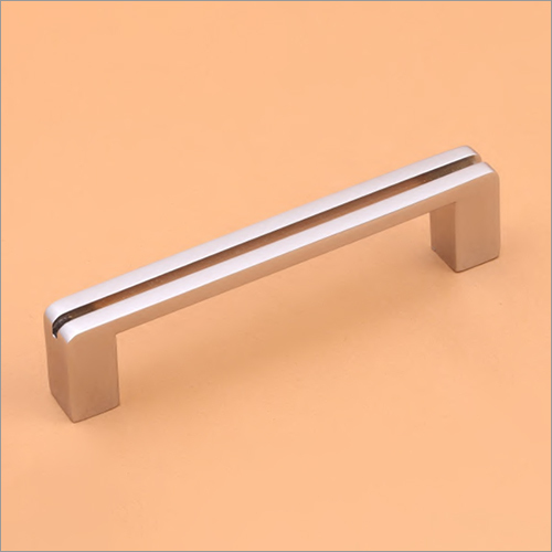 सिल्वर 2 लाइन क्रोम प्लेटेड स्टेनलेस स्टील हैंडल