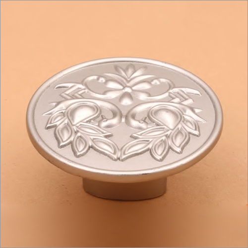 सिल्वर सैटिन फिनिश डोर नॉब