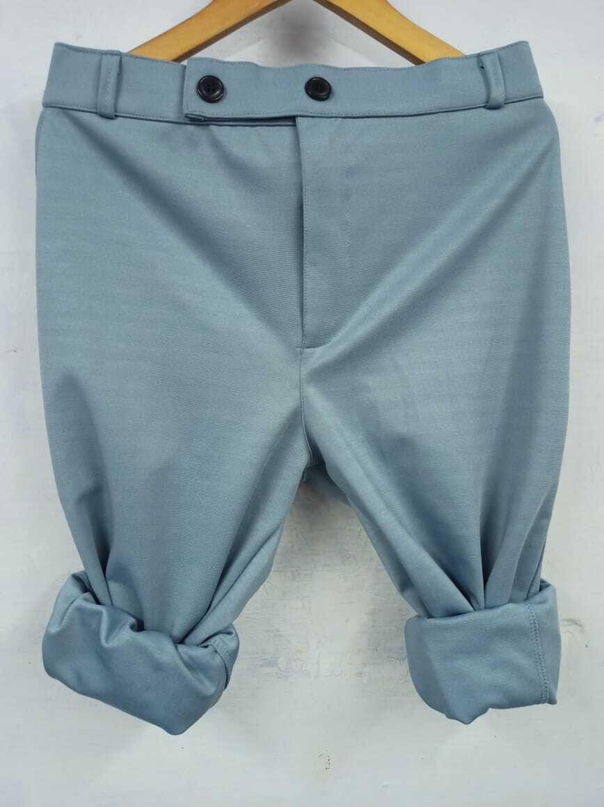 4 Way Lycra Pant - Breathable, Comfortable Fabric, Zipper Fly Closure, Biscuit Color, Three Pockets , Regular Fit For Men, Suitable For All Seasons