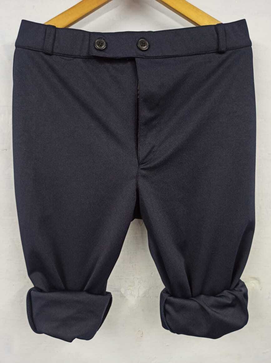4 Way Lycra Pant - Breathable, Comfortable Fabric, Zipper Fly Closure, Biscuit Color, Three Pockets , Regular Fit For Men, Suitable For All Seasons