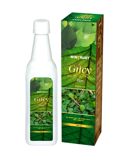 Giloy Ras - Herbal Extract | Natural Cough Syrup for Body Care, Soothing Relief for Throat Comfort and Respiratory Support