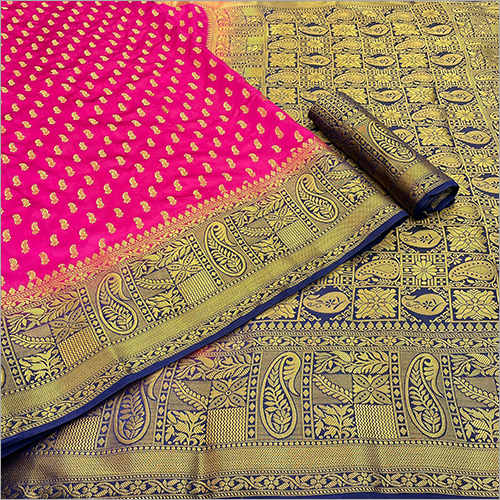 मल्टीकलर क्लासिक सिल्क साड़ी