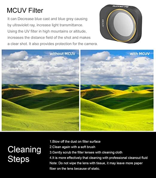 Filters Nd 4 In 1 Mix Set For Dji Mini 3 Pro Nd Filters Mcuv/cpl/nd4nd8 Filters Accessories (Filters 4 In 1(mix) Set)