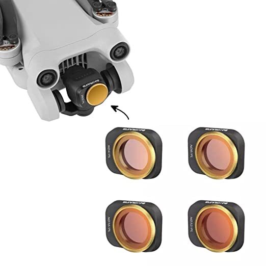 Filters 4 In 1 Set For Dji Mini 3 Pro Ndpl Filters 4/8/16/32ndpl Roatating Adjustable Filters Accessories (Filters 4 In 1(ndpl) Set)