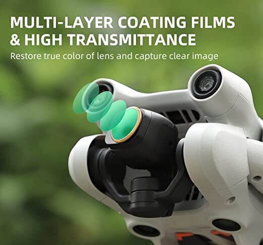 Filters 4 In 1 Set For Dji Mini 3 Pro Ndpl Filters 4/8/16/32ndpl Roatating Adjustable Filters Accessories (Filters 4 In 1(ndpl) Set)