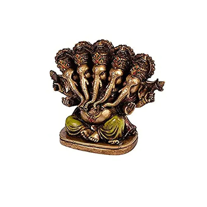 Resin Panchmukhi Lord Ganesha Idol