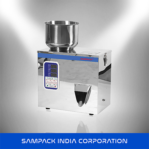 Semi-Automatic Weigh Filler Machine - Stainless Steel, 2gm-99gm Capacity, 600 Fillings/Hour | Single Filling Head, Human Machine Interface, 220-440V Voltage, 15kg Weight, Warranty Included