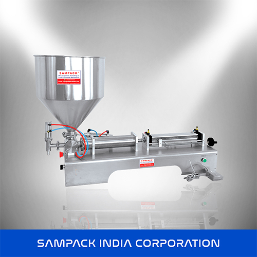 Semi Automatic Paste Filling Machine - Durable Metal Design | Electric Drive, Human Machine Interface, Warranty Included