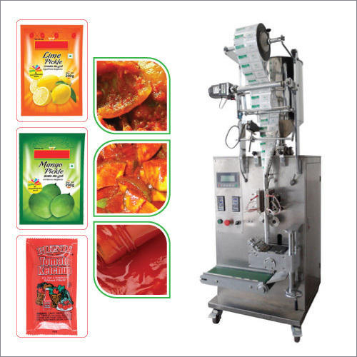 Automatic Pickle Filling Machine - Stainless Steel, 30-60 Packets/Min | Electric Drive, Automatic Grade, Polished Finish, Human Machine Interface