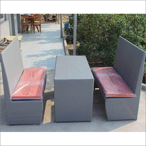 Grey Rattan Wicker Sofa Set Application: Garden