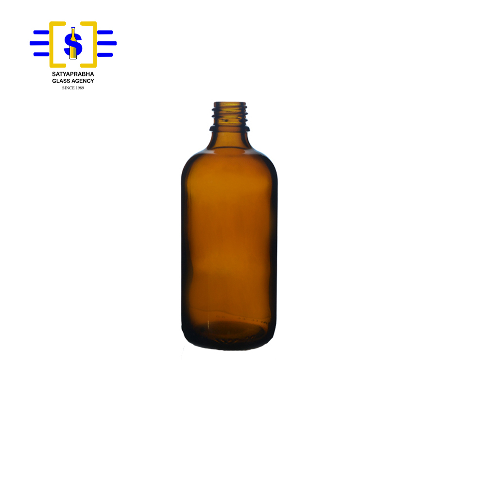 Marasca Glass Bottle - 100 Ml, Square Shape With Long Neck | Durable Thick Glass, Translucent Design, Air Tight Lid, Non-toxic Storage