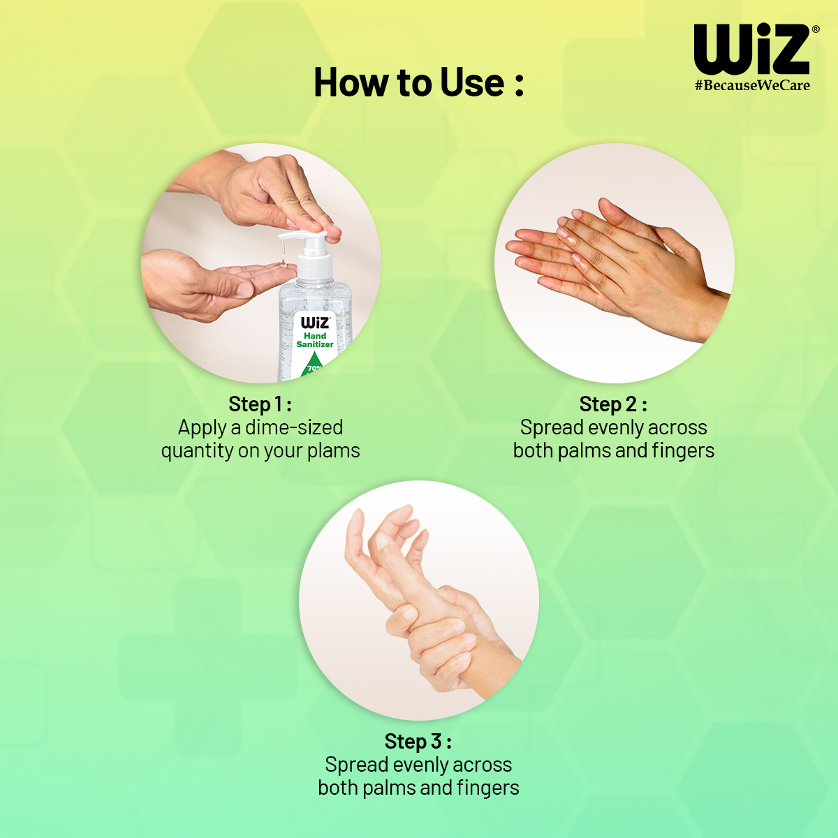 Gel Wiz Alcohol Based Hand Sanitizer Bag Tag 30ml