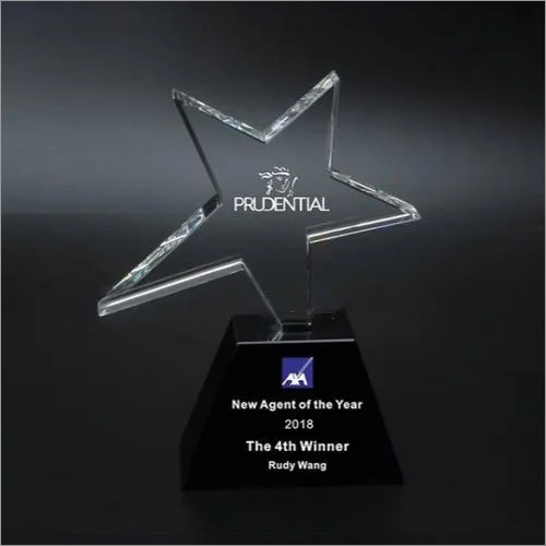 Customized Crystal Star Trophy Size: Different Available