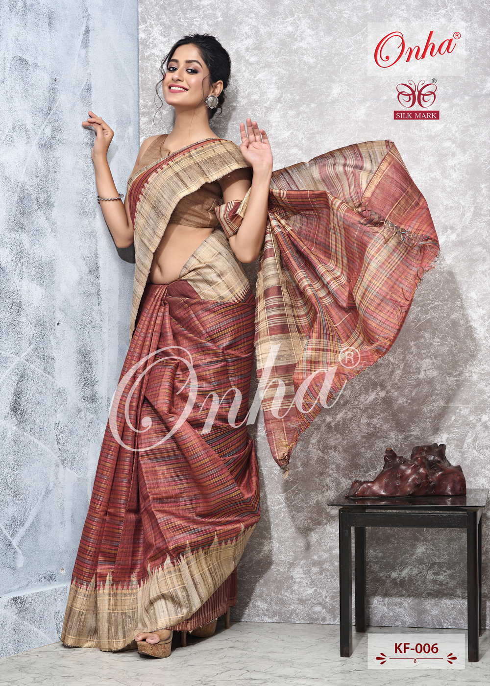 Ghicha Tussar Silk Traditional Design Saree - Occasion: Ethnic