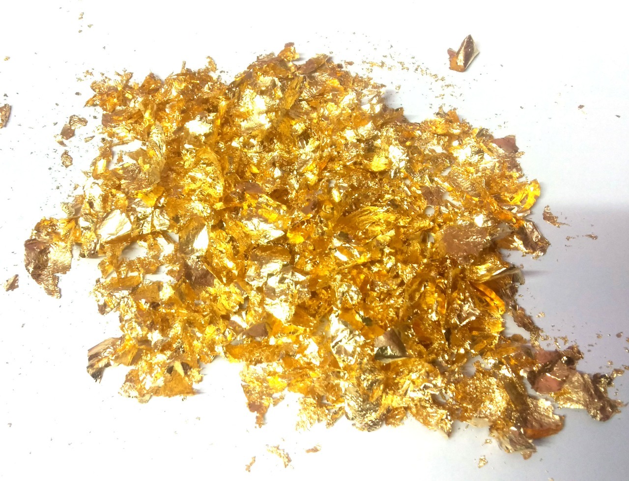 Gold Flakes Glitter - Premium Quality Material | Shimmering Golden Color With Iridescent Sparkles