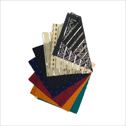 मल्टीकलर लेस डाईड फैब्रिक