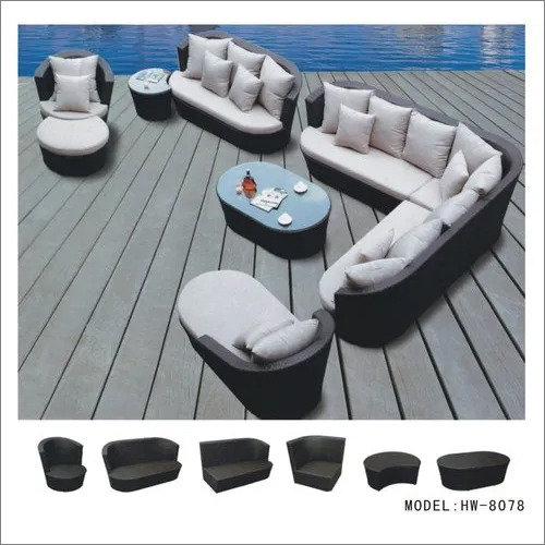 Wicker Rattan Outdoor Sofa Set Application: Garden