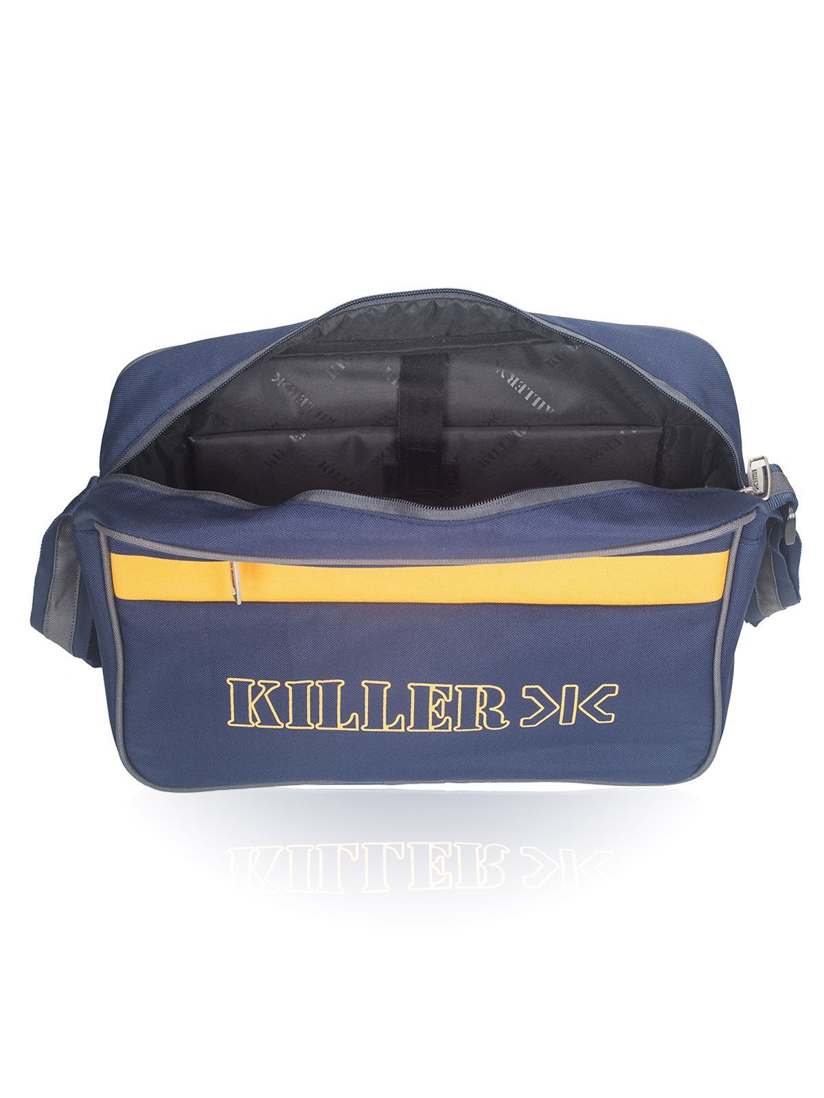 Trendy Pu Messenger Bag - Other Material, 13.75x10.5x4 Inches [Hxwxd], Navy/black | Stylish Sling Bag, Moisture Proof, Zipper Top, Customized Design, Size, Color, Logo, Weight