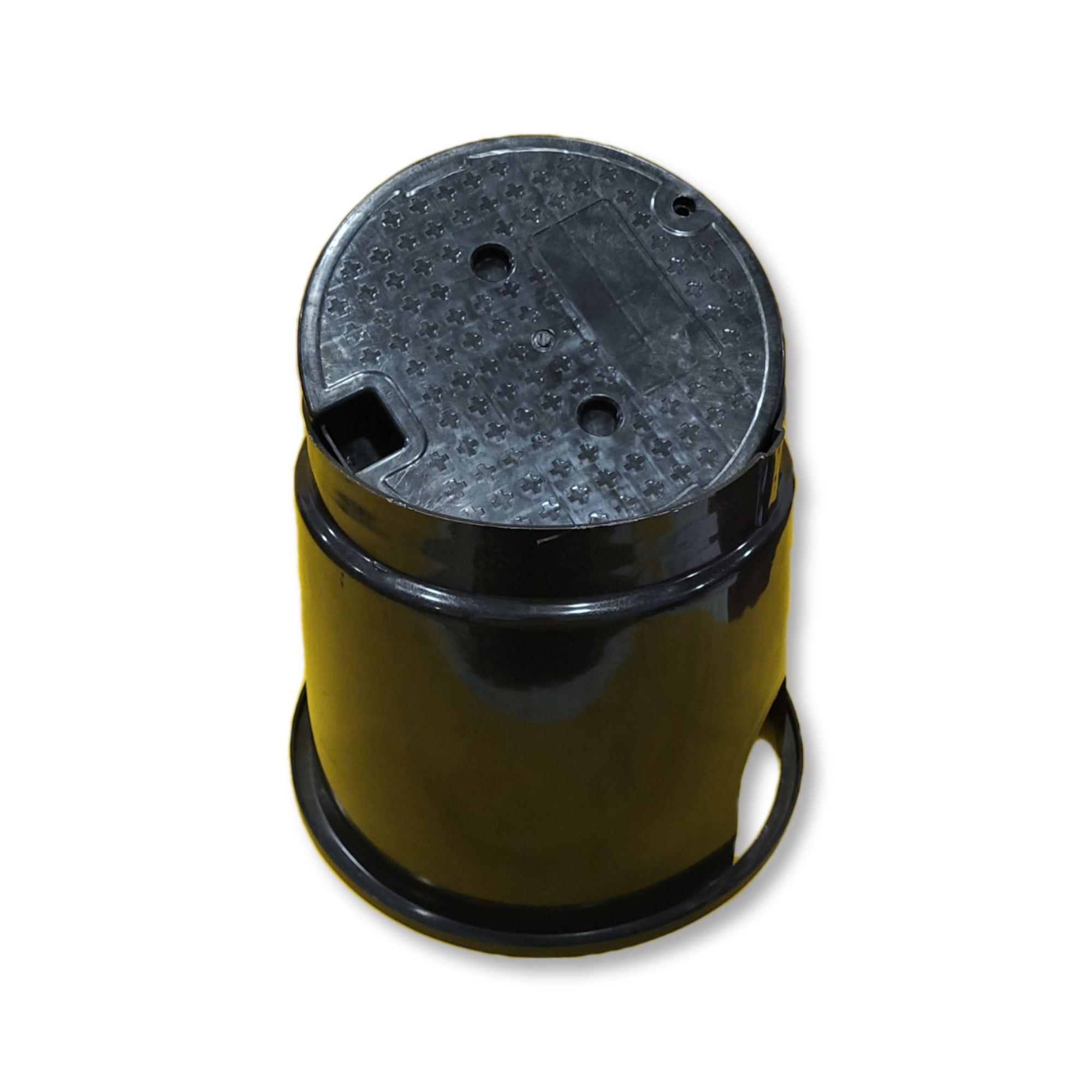 Everest Round Valve Box - Color: Black