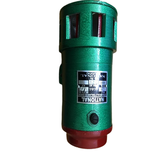 Green & Silver 2km Range Electrical Siren