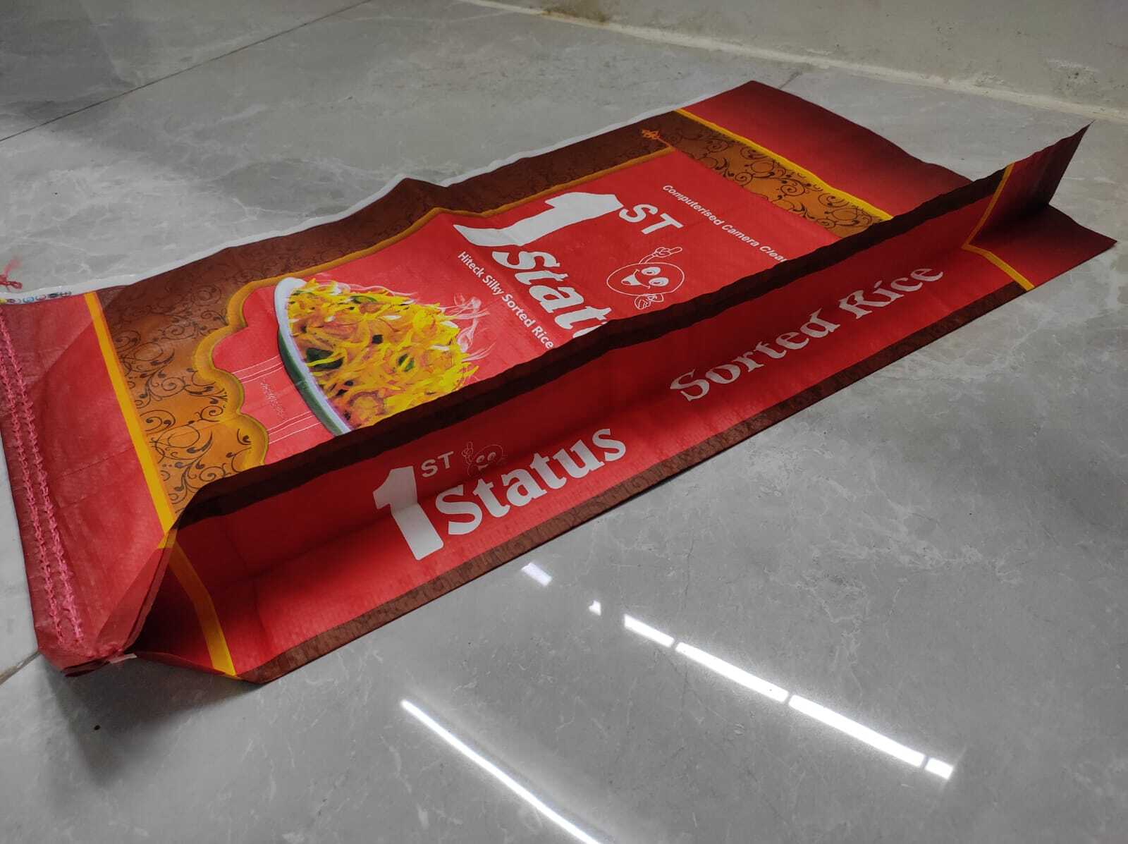 White Bopp Woven Lamination Bags With Gusset