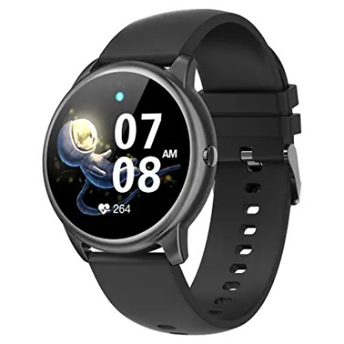 French Connection Sports Smart Watch - Stainless Steel, 20mm Black Silicone Band, Digital Dial Display | Activity Tracker, Alarm Clock, Fitness Monitor, Motion Tracking, Backlight