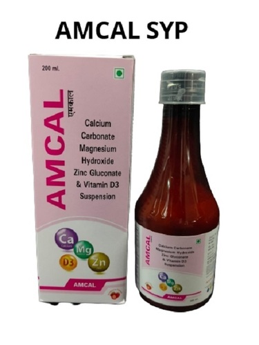लिक्विड कैल्शियम कार्बोनेट और Vit D3 (Amcal Syp)