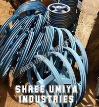 एडी ग्रे एंड ब्लू कास्ट आयरन वी पुली