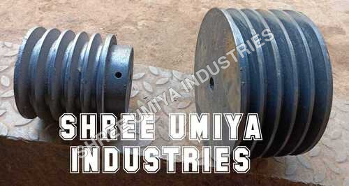 Industrial Pulley - V Belt Pulley, 5 X 5 X B Size, Ad Grey & Blue Color