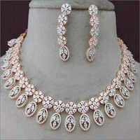 Elegant Fancy Diamond Necklace Set Excellent