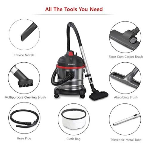 Black Wet And Dry Vacuum Cleaner