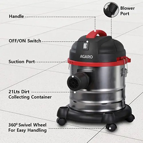 Black Wet And Dry Vacuum Cleaner