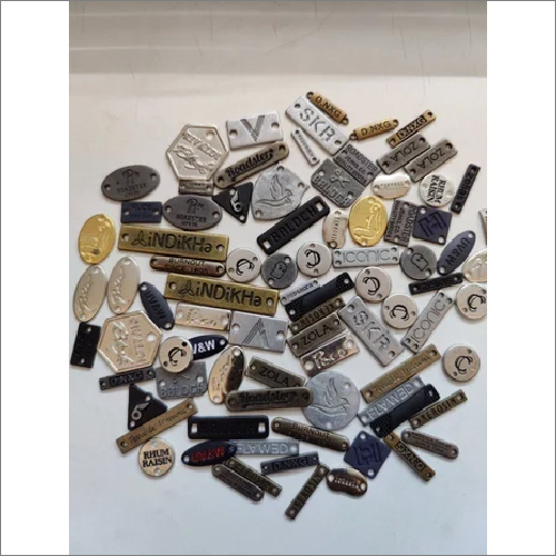 Garment Metal Id Tag - Metal Material, Custom Size/dimension, Black Color | Logo & Slogan Display, Eco-friendly Commitment Showcase