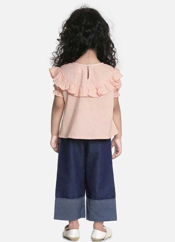 Girls Cotton Top - Lightweight Cotton Fabric, Comfortable Fit For Active Play