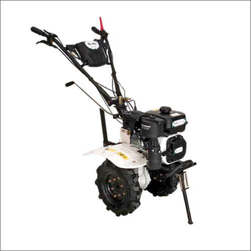 Industrial Power Weeder - Stainless Steel, White-Black Color | Petrol Powered, Electric Start Agricultural Tool