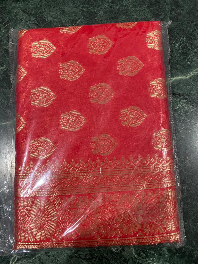 Banarasi Sarees - One Time Deals Collection With Blouse | Casual Washable Ethnic Wear, Customized Size, All Season Printed Pattern